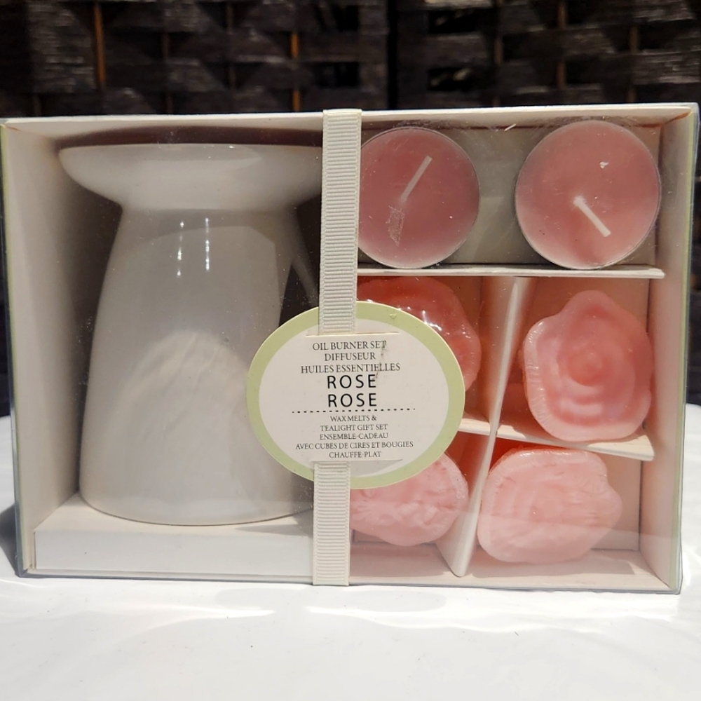 🐞3/33🐞Rose Oil burner set